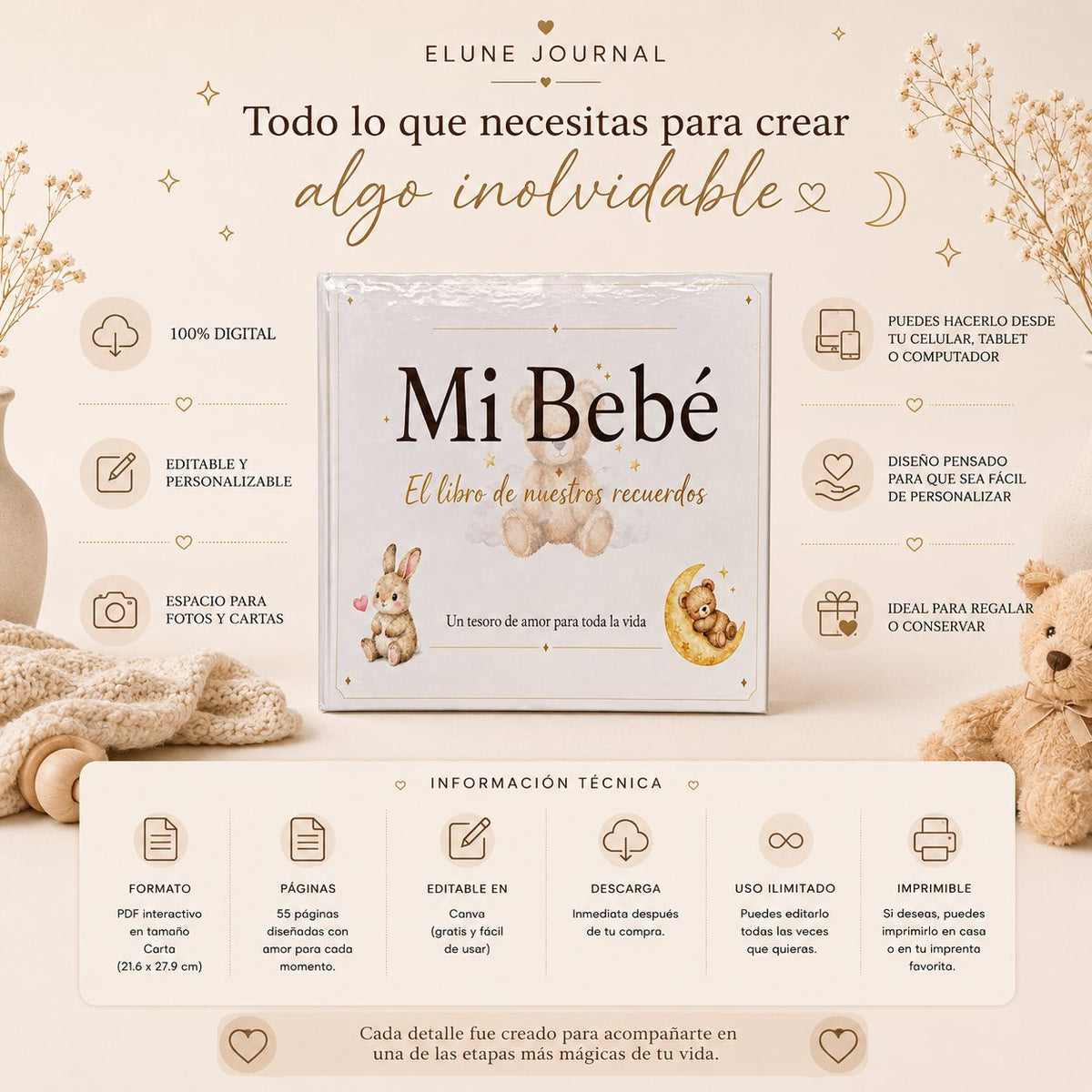 Journal de Recuerdos Mamá y Bebé