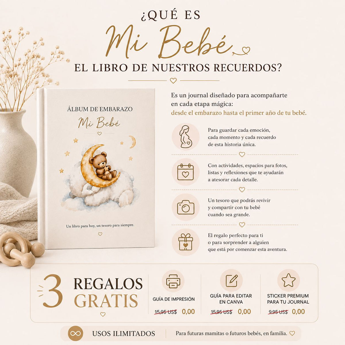 Journal de Recuerdos Mamá y Bebé