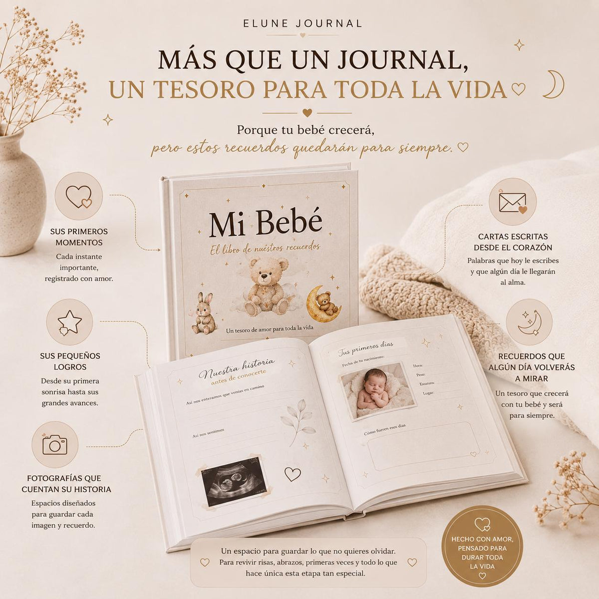 Journal de Recuerdos Mamá y Bebé